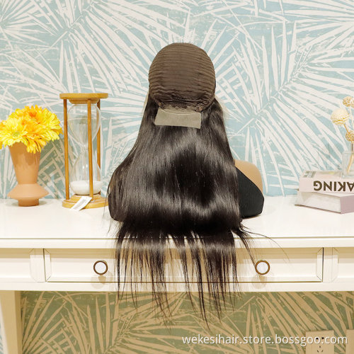 WKSwigs Top Selling Swiss Lace Wig Pre Plucked Glueless Hd Frontal With Baby Hair Cheap Brazilian Virgin Cuticle Aligned Hair